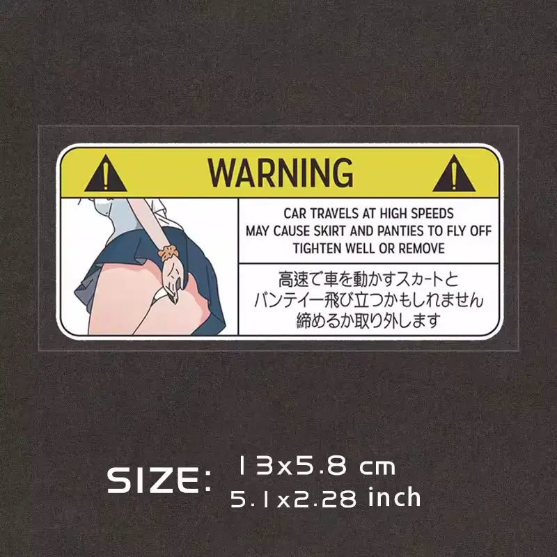 Warning Stickers